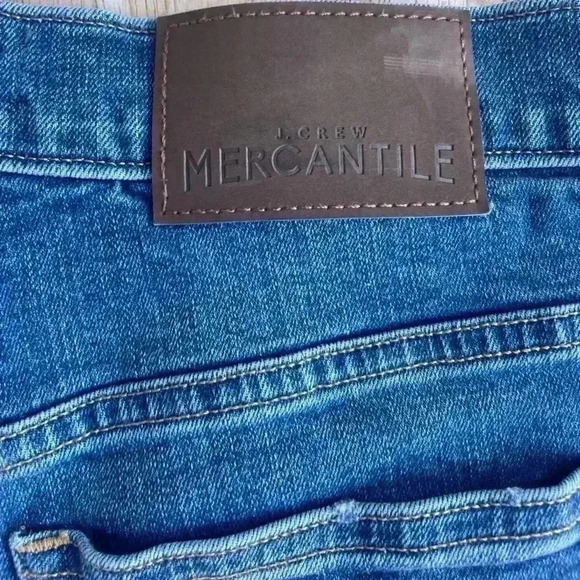 J.Crew Mercantile women’s distressed blue jeans super cute hems sz 26 preloved - Picture 6 of 6